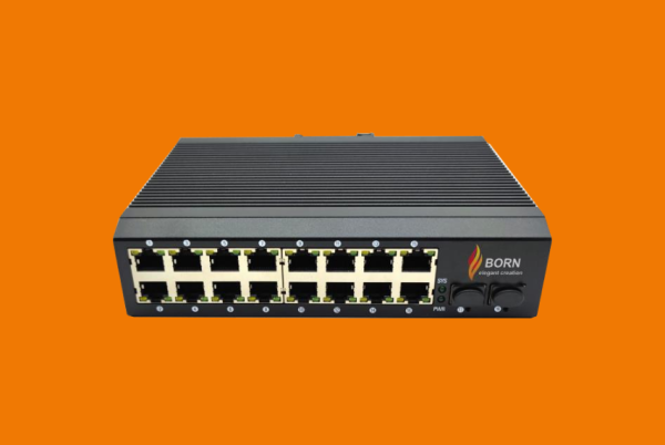 16-Port 10/100/1000Mbps Industrial Managed PoE Switch with 2 SFP Uplink